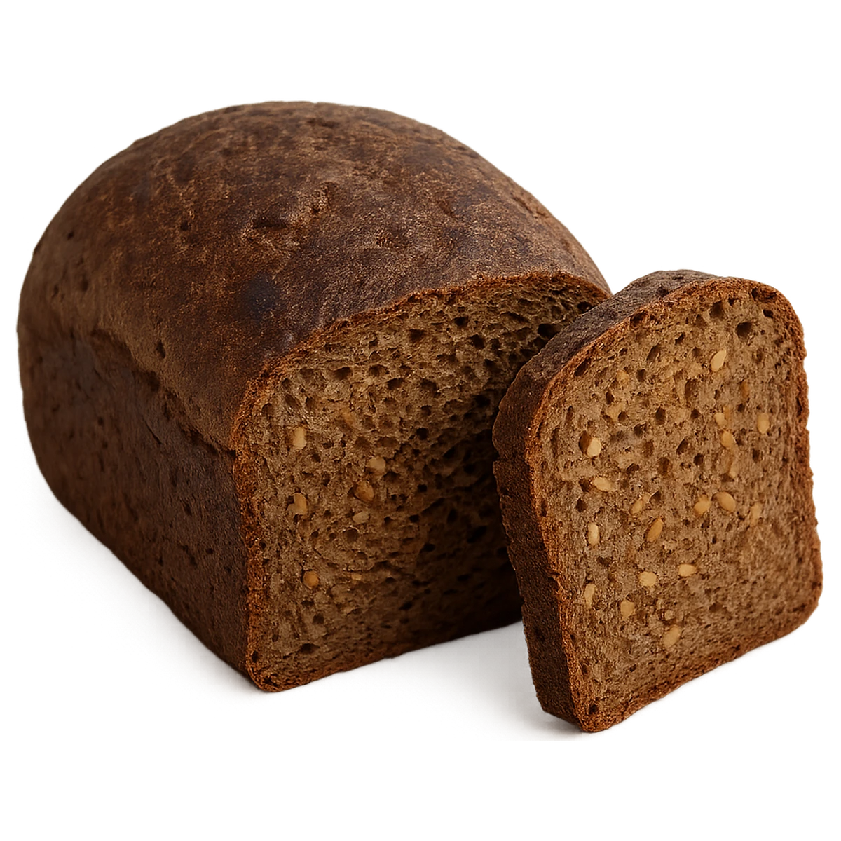 Rye and flaxseed bread