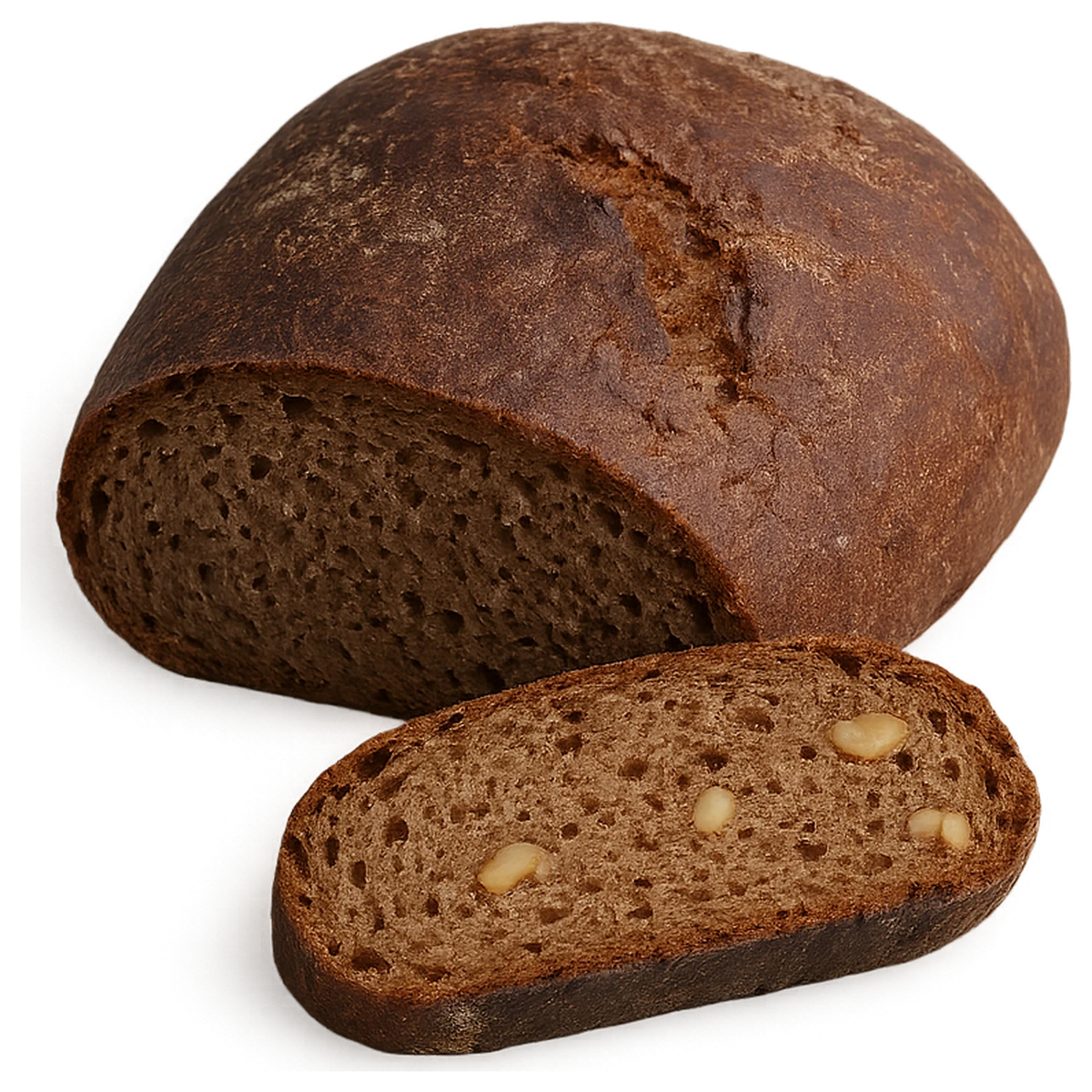 Rye bread with walnuts